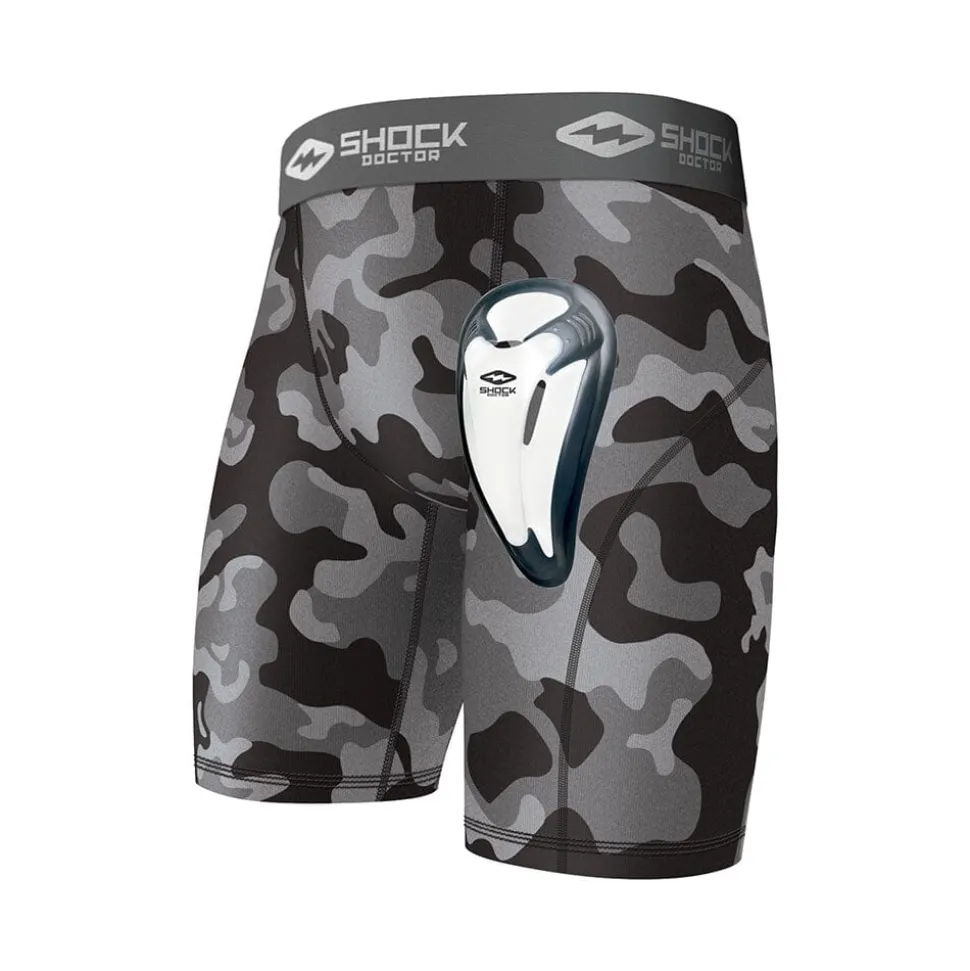 Black Camo Core Compression Short with Bio-Flex Cup