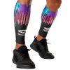 Black Tie Dye Drip Showtime Compression Calf Sleeves
