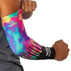 Black Tie Dye Drip Showtime Compression Arm Sleeve