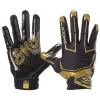 Black/Gold Chain Showtime Receiver Gloves