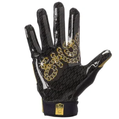 Black/Gold Chain Showtime Receiver Gloves