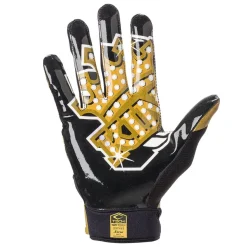 Black/Gold King Showtime Receiver Gloves