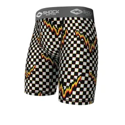 Checker Core Compression Short with Cup Pocket