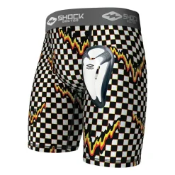 Checker Core Compression Short with Bio-Flex Cup
