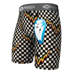 Checker Core Compression Short with Bio-Flex Cup