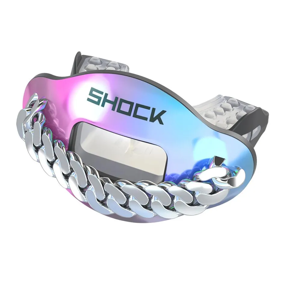 Chrome 3D Iridescent Chain Max AirFlow Mouthguard