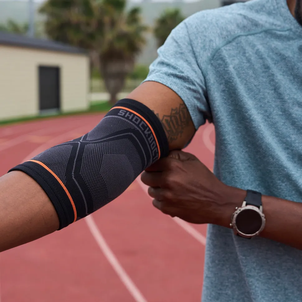 Compression Knit Elbow Sleeve with Gel Support