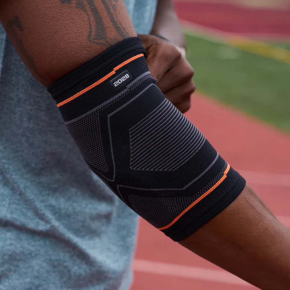 Compression Knit Elbow Sleeve with Gel Support