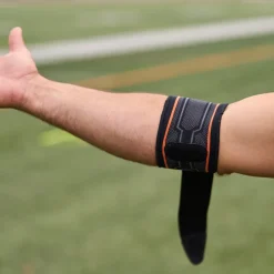 Compression Knit Tennis/Golf Elbow Sleeve with Gel Support & Strap