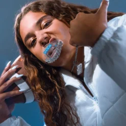 3D Bling Chain Max AirFlow Football Mouthguard