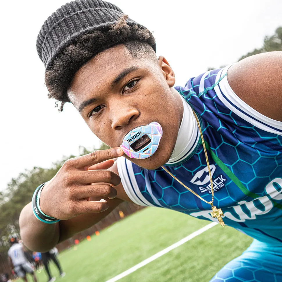 3D Iridescent Max AirFlow Football Mouthguard