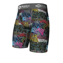 Graffiti Core Compression Short with Cup Pocket