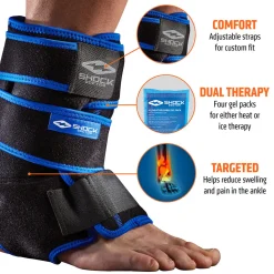 Ice Recovery Compression Ankle Wrap