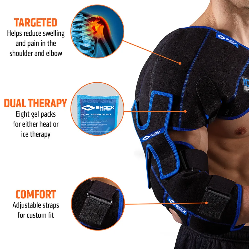 Ice Recovery Shoulder Elbow Compression Wrap