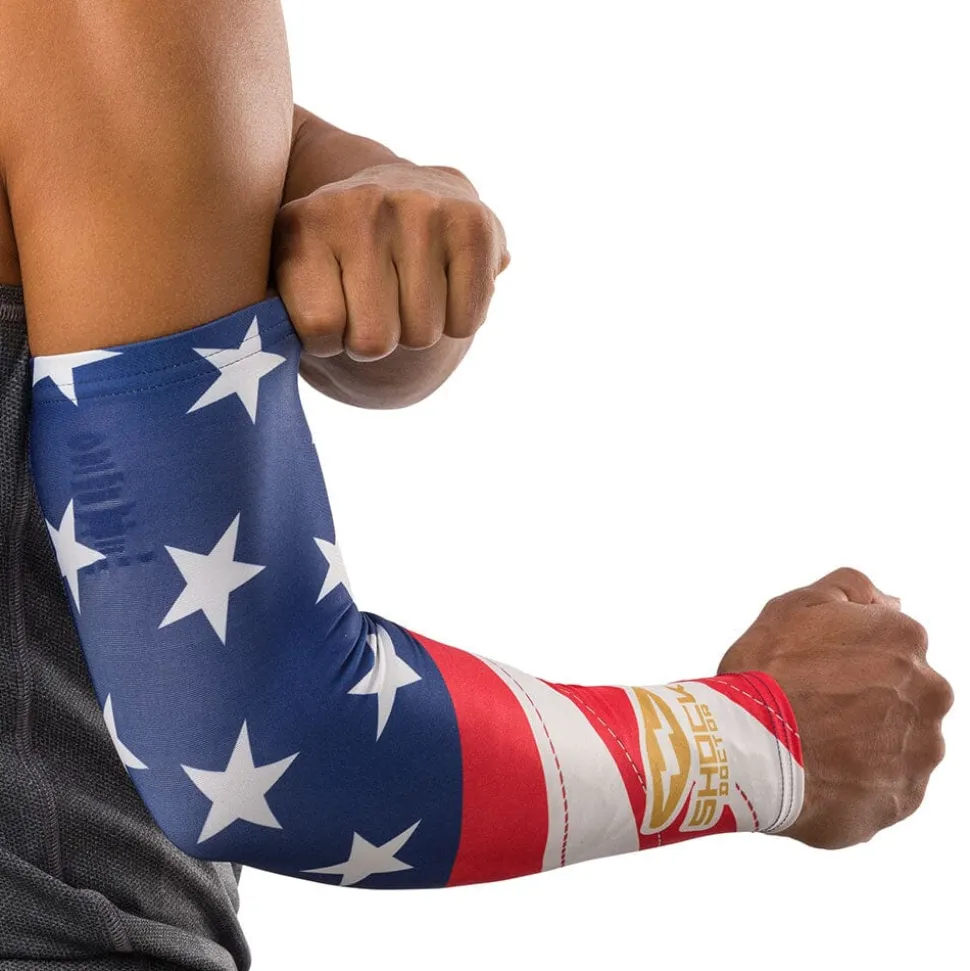 Stars & Stripes/Gold Showtime Compression Arm Sleeve