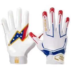 Stars and Stripes/Gold Showtime Receiver Gloves