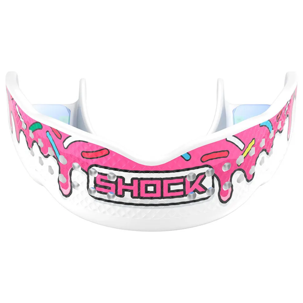 Trash Talker White/Pink Sprinkle Drip Mouthguard