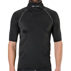 Ultra Compression Hockey Short Sleeve Shirt With Integrated Neck Guard