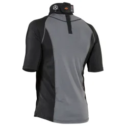 Ultra Compression Hockey Short Sleeve Shirt With Integrated Neck Guard