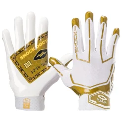 White/Gold Card Showtime Receiver Gloves