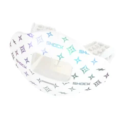 White/Iridescent Lux Max AirFlow Football Mouthguard