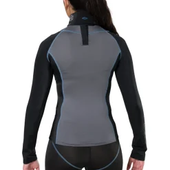Women's Ultra Compression Hockey Long Sleeve Shirt With Integrated Neck Guard